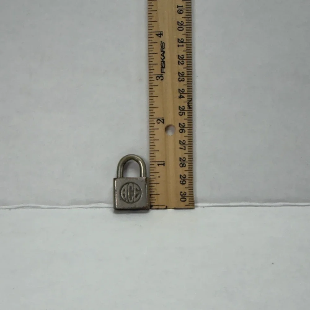 Vintage Ace Miniature Brass Padlock Small Collectible Lock No Key
